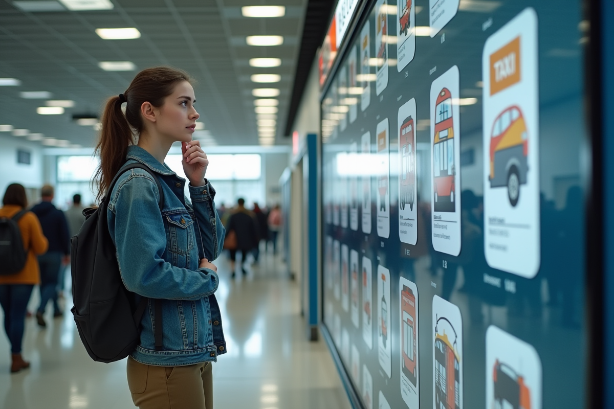 Jeune femme vérifiant l